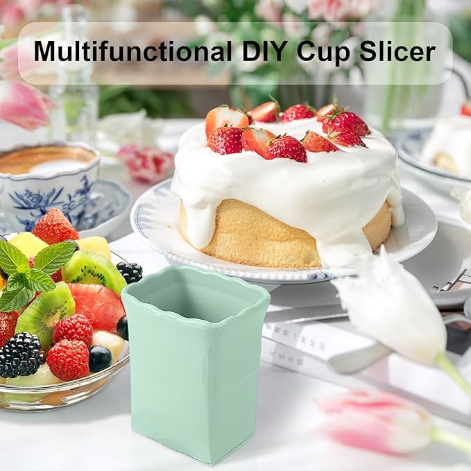 3Pcs Strawberry Slicer Cup:Fruit Slicer Cup for Strawberry Egg Banana Mushroom Cucumber Kiwi and Veggie Salad Speed Cutter the Kitchen Portable Slicing Tool (3Pcs)