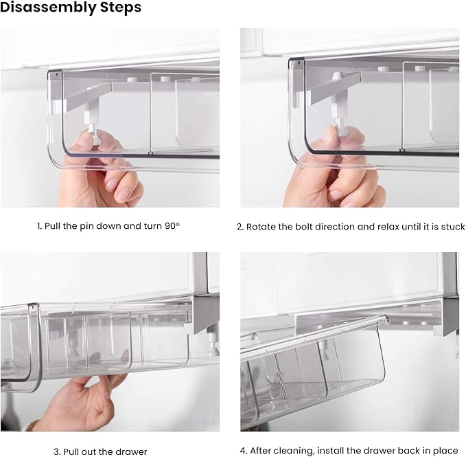 vacane Compact-depth Under Shelf Basket Organizer, Under Shelf Storage Drawer Pull Out, Under Cabinet Basket Hanging Holder for Cupboard Cabinet Pantry Kitchen, Add-on Space Saver