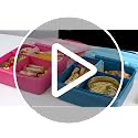 Bento Lunch Box Set for Kids with 8oz Soup Thermo, Leak-Proof Lunch Containers with 4 Compartment, Kids Thermo Hot Food Jar and Insulated Lunch Bag for Kid to School-Blue