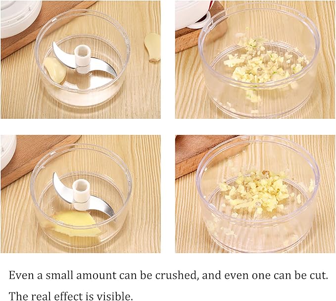 Manual Food Chopper for Vegetable Fruits Nuts Onions Garlic Ginger Chili Spice Herbs, Mini Chopper Hand Pull Mincer Blender Mixer Food Processor, Hand Pull String Portable Choppers Cutter with Handle