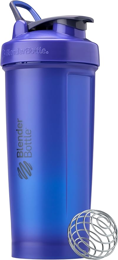 BlenderBottle Classic V2 Shaker Bottle Perfect for Protein Shakes and Pre Workout, 45-Ounce, Reflex Blue