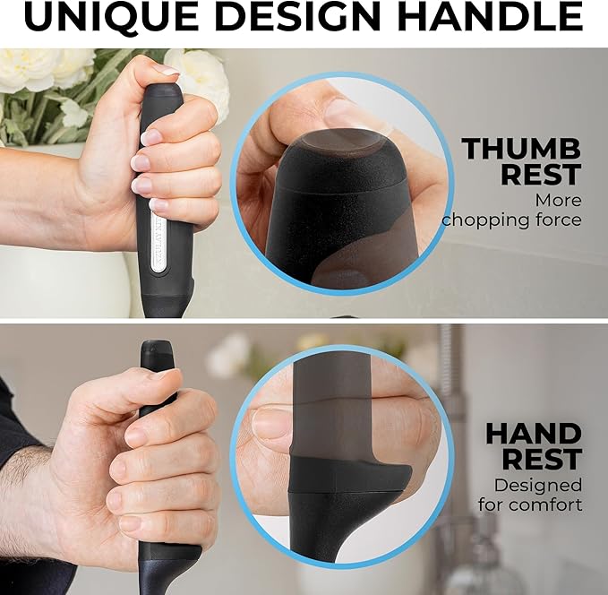 Zulay Kitchen Ground Meat Chopper Tool – 5-Blade Nylon Meat Chopper for Ground Beef, Non-Toxic Food Safe Meat Masher & Breaker, Heat Resistant to 180°C, Dishwasher Safe – Black