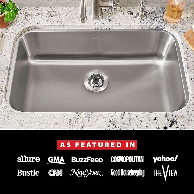 SinkShroom Revolutionary Clog-Free Sink Strainer Basket, 2-Pack, Stainless Steel