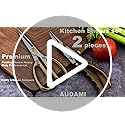 Premium Kitchen Shears 2-Pack Heavy Duty Poultry & Meat Scissors, Bone Shears for Cooking