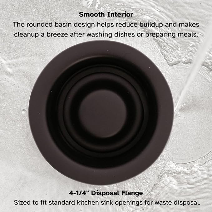 Westbrass A2165-12A 4-1/4" OD Post Style Large Kitchen Basket Strainer with Waste Disposal Flange and Stopper Drain Set, Antique Bronze
