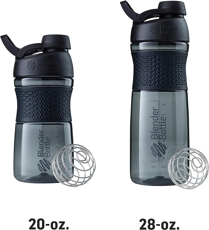 BlenderBottle SportMixer Shaker Bottle Perfect for Protein Shakes and Pre Workout, 20-Ounce, Rose