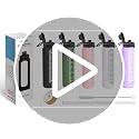 32 oz Glass Water Bottles with Straw, Water Bottle with Time Marker