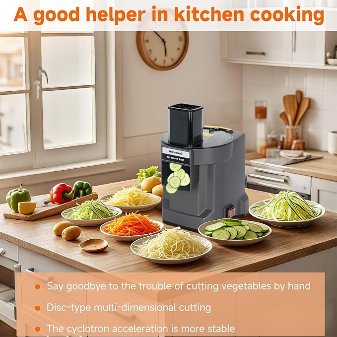 3 in 1 Electric Vegetable Dicer Slicer for Commercial & Home Use, Multifunctional Automatic Commercial Vegetable Chopper for Onion Potato Cabbage Veggie Fruit Slicing Shredding and Slitting