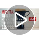 Melitta 1 Cup Porcelain Pour-Over Cone Coffeemaker, Glossy Black
