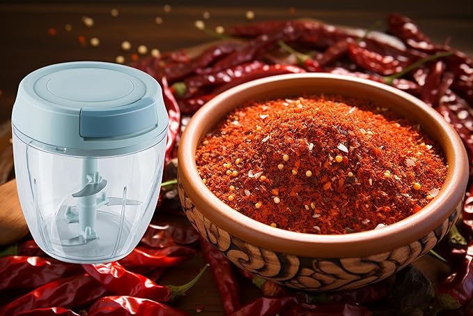 Small Manual Food Processor Protable Meat Salad Fruit Chopper Onion Cutter Garlic Mincer Kitchen Gadgets,900ml