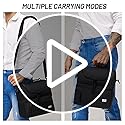 Insulated Lunch Box Bags for Men Women, Dual Compartment, Black