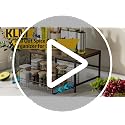 Pull Out Spice Rack Organizer for Cabinet,Rustic Wood Top with Wire Basket Storage,Kitchen Countertop Organizer and Storage for Pantry, Counter top,Coffee Station Wood. (Brown)