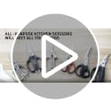 Kitchen Scissors Heavy Duty BBQ Shears, Super Sharp All Purpose Cooking Poultry Shears, Korean Barbeque Scissors with Anti-slip Handle, Serrated Blades with Bottle Opener function