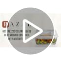 6500 ML / 220 oz / 28 Cup LARGE Glass Food Storage Container with Airtight Locking Lid. Ideal Storing food, Vegetables, Fruits. Baking Casserole, Lasagna, Roasting Turkey, Chicken BPA Free Oven Safe