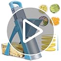 Safe Mandoline Slicer for Kitchen, Adjustable Potato Slicer Pro