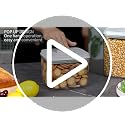 Pop Airtight Food Storage Container with Lid, 4L/4.2qt Large Cereal Flour Sugar Storage Container with Scoop, One Button Opening, BPA-Free, Kitchen Pantry Organization and Storage