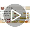 35 Pc Set Glass Food Storage Containers with Lids - Meal Prep Airtight Bento Boxes BPA-Free 100% Leak Proof (15 lids,15 glass & 5 Plastic Sauce/Dip Containers)
