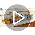 4 Clear Pantry Organizer Bins for Kitchen Drawer, Refrigerator