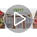 Bento Box for Kids & Adults Reusable Lunch Containers, 3 Pack, Clear, 39 oz