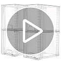 4 Pack Clear Stackable Storage Drawers,9.7" High Plastic Organizers Bins for Skincare, Bathroom Supplies,Ideal for Cabinet,Undersink,Vanity,Kitchen,Pantry Organization
