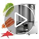 Commercial Electric Vegetable Chopper, Heavy Duty Stainless Steel Food Processor, High Output Feed Grinder Crusher for Poultry Livestock Animal Feeding, 50-120 KG/H (1500, Watts)