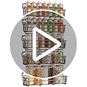 Spice Rack Wall Mounted 5 Pack, For Spice Jars & Seasonings,Black