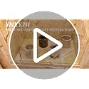 Natural Marble Sponge Holder, Travertine Stone Drying Rack for Kitchen Sink
