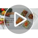4 Pack 8 Cups/ 63oz Large Glass Storage Containers with Lids, Meal Prep Containers, Glass Food Storage with Airtight Lid for Baking, Leak Proof & Microwave, Oven Safe (4 Containers + 4 Lids)