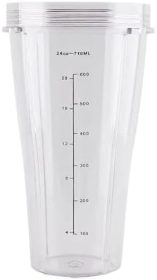 Blender Replacement Parts,Compatible For SS101, 24 oz.Slim Single-Serve Cups Kit with To-Go Lids, Fits SS100, SS300, SS400(Only 1pcs 24OZ Cup) by Unknown