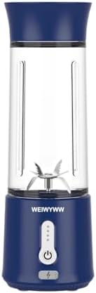 17oz Portable USB Blender 150W Cordless Mini Smoothie Maker Lightweight, 10+ Blends, Travel/Gym/Office Use by Unknown