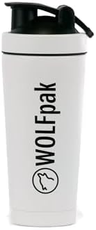 Stainless Shaker Bottle - Double Walled (Arctic White)
