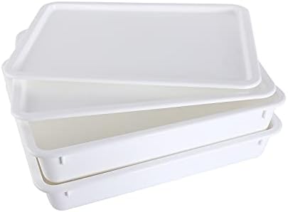 Pizza Dough Proofing Box, Commercial Grade 17.25" x 13", 2 Trays and Covers