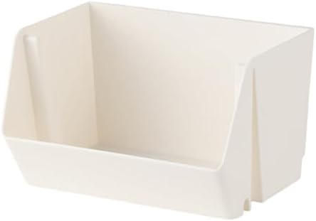 Wall Mounted Storage Organizer Bins, Shower Caddy Kitchen Shelf Floating, Space Saving Shelves Box with Adhesive Pads, Stackable Organizer for Bathroom、Office、Snacks、Refrigerator、Countertops