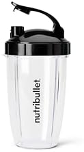 nutribullet 24 oz To-Go Cups and colored flip-top lids (Black/Green) - Image 5