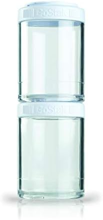 BlenderBottle GoStak Twist n' Lock Storage Jars, 150cc 2-Pak, Red by BlenderBottle