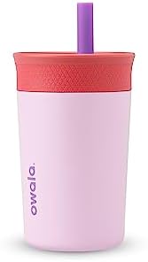 Owala Tumbler Kids Stainless Steel Water Bottle 12 oz Lilac Rocket