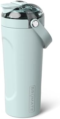 BrüMate MultiShaker Blender Shaker Bottle | 100% Leakproof Insulated Stainless Steel | Pre Workout and Protein Shaker Bottle for the Gym | 25oz (Blue Agave) by Br%C3%BCMate