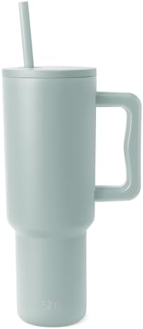 Simple Modern Tumbler with Handle and Straw | 40oz | Green
