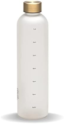 Motivational Water Bottle, Hourly Time Marked, 1L 33oz, Hydration Tracker