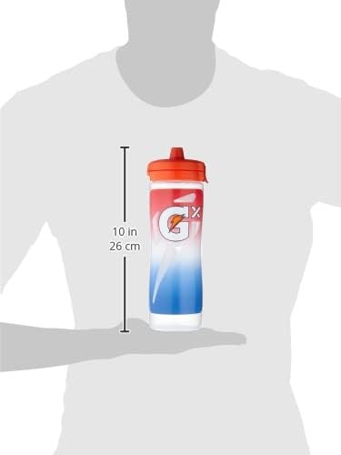 Gx Sports Bottle, Faded Flag, Plastic, 30oz