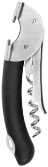 OXO Steel Double Lever Waiter's Corkscrew, Black