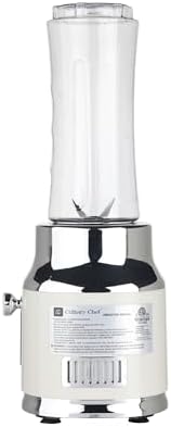 Culinary Chef, 300W Smoothie Maker Blender with 500ml Glass Mason Jar & 600ml BPA-Free Sports Bottle, Personal Smoothie Blender for Smoothies, Shakes, Frozen Fruit & Ice, Cream - Image 3