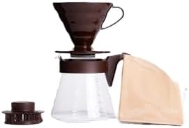 V60 Pour Over Coffee Starter Set, Size 02, Brown