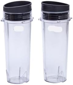 2 Pack 16Oz Cups Flat Lids Blender Single Serve - Image 4