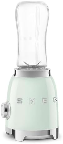 SMEG 50's Retro Style Personal Blender with Backlit Knob and Two BPA 600 ML Free bottles PBF01PGUS Pastel Green by Unknown