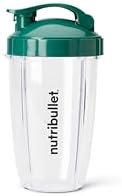 nutribullet 24 oz To-Go Cups and colored flip-top lids (Black/Green) - Image 4