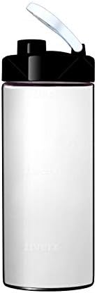 Glass Travel Mug | Shaker Bottle | Water Tumbler | Water Glasses | 20oz with Lid | Ultra Clear Glass | Non-Plastic