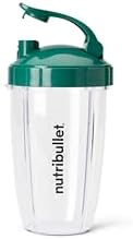 nutribullet 24 oz To-Go Cups and colored flip-top lids (Black/Green) - Image 6