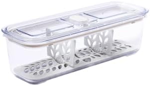 Latchlok Click 6.2 Cup Food Storage Container with Raiser & Divider, Oat