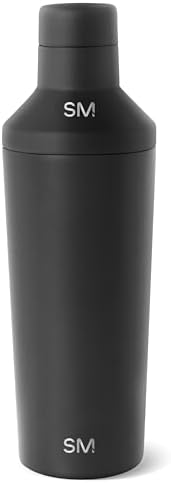 Simple Modern Cocktail Shaker Gift Set with Jigger Lid | Insulated Boston Martini Mixer Stainless Steel Christmas Gifts for Men Women | Compatible with Classic Tumbler Collection | Midnight Black